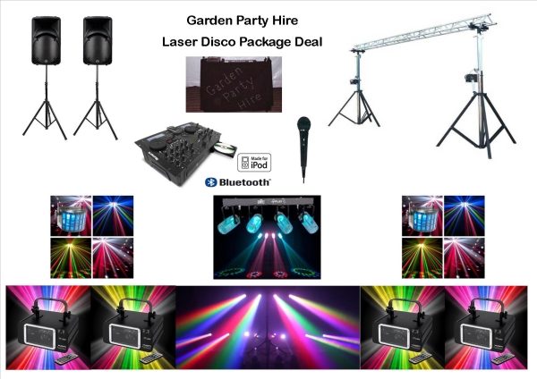 Full disco rig with sound to light lights and lasers