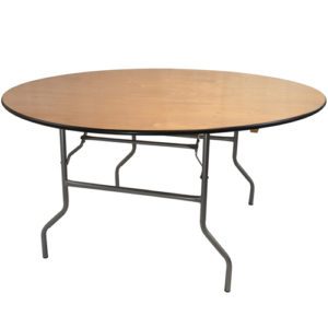 4ft wooden round banqueting table