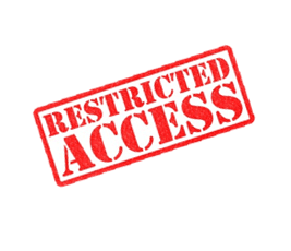 Restricted access sign