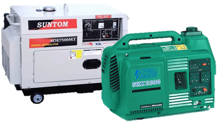 Diesel and petrol generators